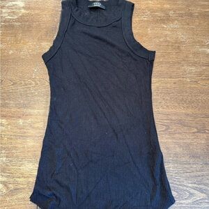 Vici Classic Black Ribbed Tank Top